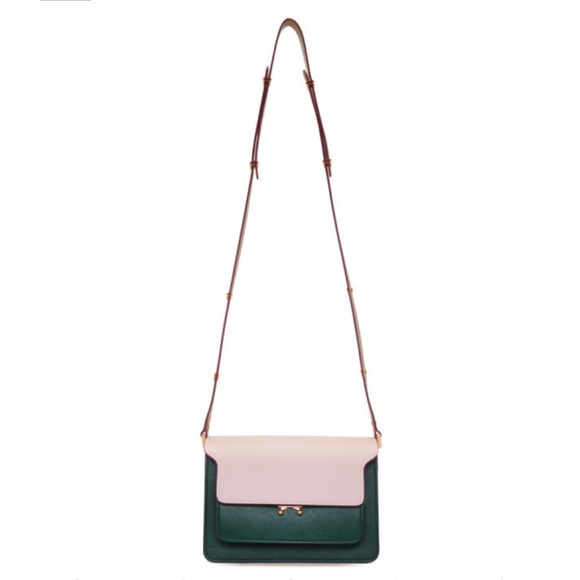 Marni Medium Trunk Bag Pink and Green - Picture 2 of 10